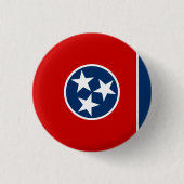 Staatsflagge von Tennessee Button (Vorderseite)