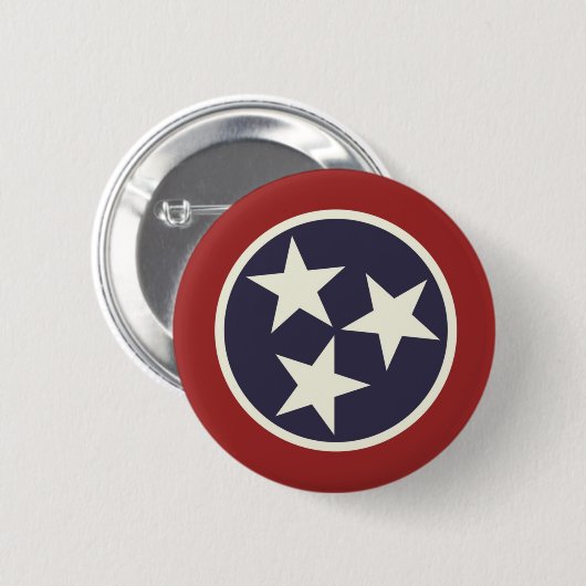 Staatsflagge von Tennessee Button (Vorne & Hinten)