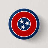 Staatsflagge von Tennessee Button (Vorderseite)