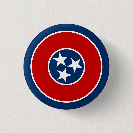 Staatsflagge von Tennessee Button (Vorderseite)