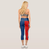 Staatsflagge von Tennessee Capri Leggings (Rückseite)