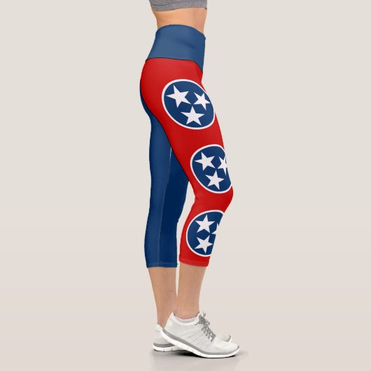 Staatsflagge von Tennessee Capri Leggings (Rechts)