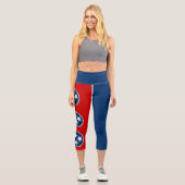 Staatsflagge von Tennessee Capri Leggings (Vorderseite)