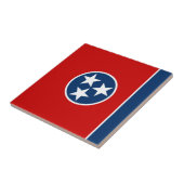 Staatsflagge von Tennessee Fliese (Seite)