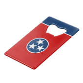 Staatsflagge von Tennessee Geldbeutel Flaschenöffner (Vorderseite Schrägansicht)