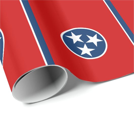 Staatsflagge von Tennessee Geschenkpapier (Rolleneckpunkt)