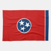 Staatsflagge von Tennessee Geschirrtuch (Horizontal)
