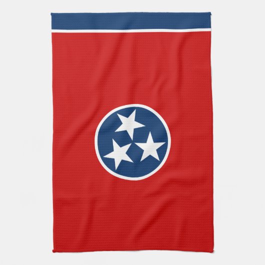 Staatsflagge von Tennessee Geschirrtuch (Vertikal)