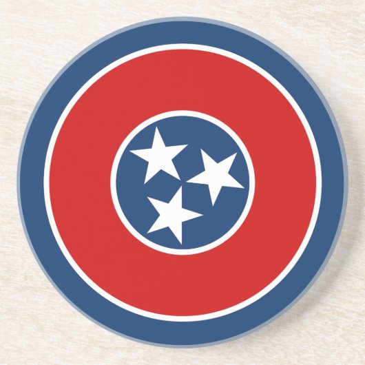 Staatsflagge von Tennessee Getränkeuntersetzer (Vorne)