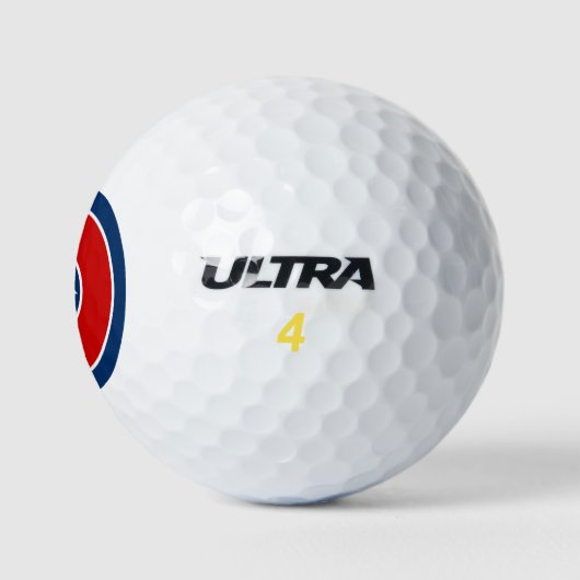 Staatsflagge von Tennessee Golfball (Logo)