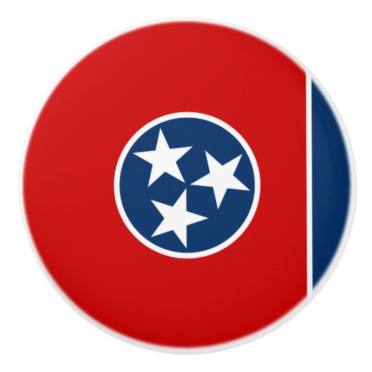 Staatsflagge von Tennessee Keramikknauf (Vorderseite)