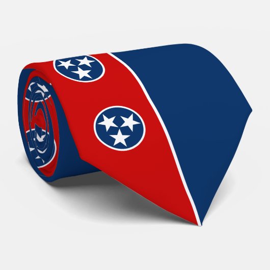 Staatsflagge von Tennessee Krawatte (Gerollt)