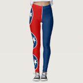 Staatsflagge von Tennessee Leggings (Vorderseite)