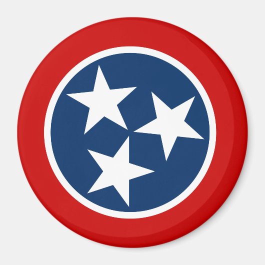 Staatsflagge von Tennessee Magnet (Vorne)