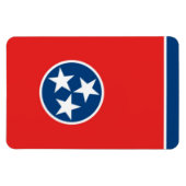 Staatsflagge von Tennessee Magnet (Horizontal)