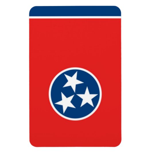 Staatsflagge von Tennessee Magnet (Vertikal)