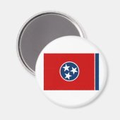 Staatsflagge von Tennessee Magnet (Vorderseite/Rückseite)