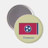 Staatsflagge von Tennessee Magnet (Vorderseite/Rückseite)