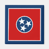 Staatsflagge von Tennessee Magnet (Vorne)