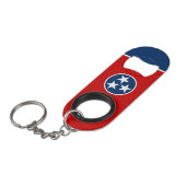Staatsflagge von Tennessee Mini Flaschenöffner (Vorderseite Schrägansicht)