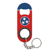Staatsflagge von Tennessee Mini Flaschenöffner (Rückseite)