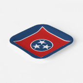 Staatsflagge von Tennessee Pappteller (Gewinkelt)