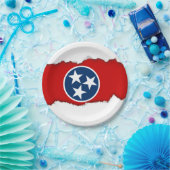 Staatsflagge von Tennessee Pappteller (Party)