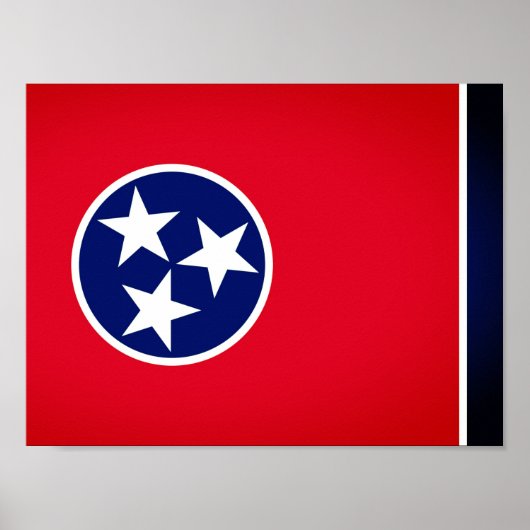 Staatsflagge von Tennessee Poster (Vorne)