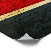 Staatsflagge von Tennessee Poster (Ecke)