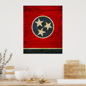 Staatsflagge von Tennessee Poster (Küche)