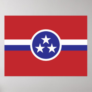 Staatsflagge von Tennessee Poster