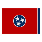 Staatsflagge von Tennessee Poster (Vorderseite)