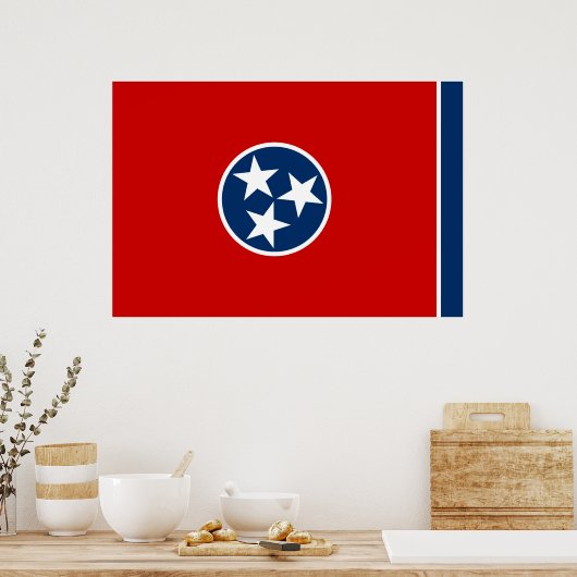 Staatsflagge von Tennessee Poster (Küche)