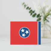 Staatsflagge von Tennessee Postkarte (Stehend Vorderseite)