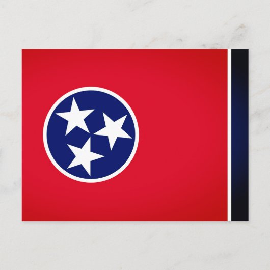 Staatsflagge von Tennessee Postkarte (Vorderseite)