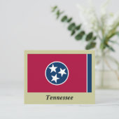 Staatsflagge von Tennessee Postkarte (Stehend Vorderseite)