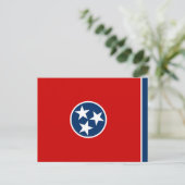 Staatsflagge von Tennessee Postkarte (Stehend Vorderseite)