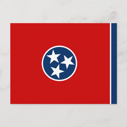 Staatsflagge von Tennessee Postkarte (Vorderseite)