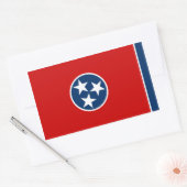 Staatsflagge von Tennessee Rechteckiger Aufkleber (Umschlag)