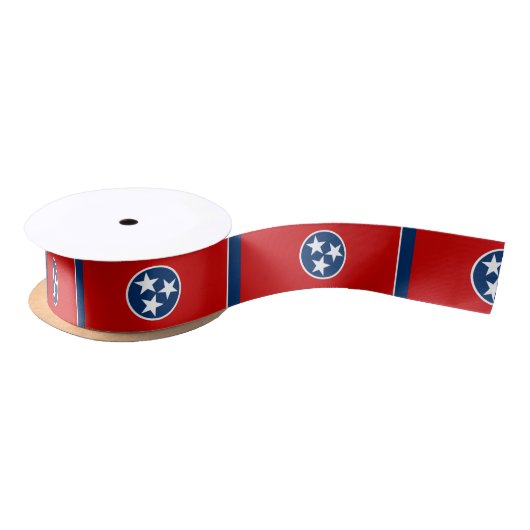 Staatsflagge von Tennessee Satinband (Spule)