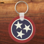 Staatsflagge von Tennessee Schlüsselanhänger (Vorderseite)