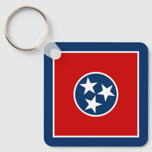 Staatsflagge von Tennessee Schlüsselanhänger