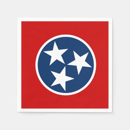 Staatsflagge von Tennessee Serviette (Vorderseite)