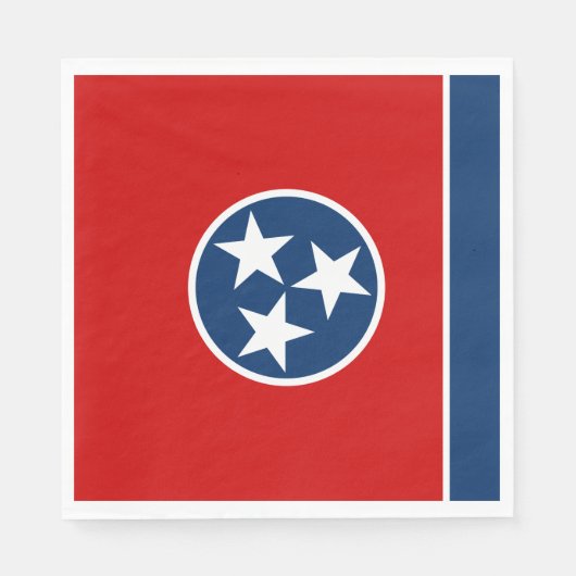 Staatsflagge von Tennessee Serviette (Vorderseite)