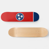 Staatsflagge von Tennessee Skateboard (Horizontal)