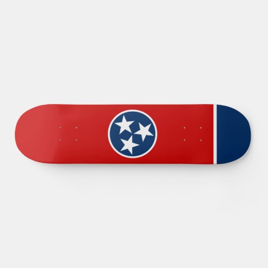 Staatsflagge von Tennessee Skateboard (Horizontal)