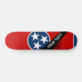 Staatsflagge von Tennessee Skateboard (Horizontal)
