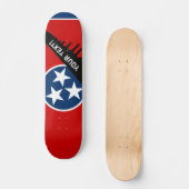 Staatsflagge von Tennessee Skateboard (Vorderseite)