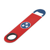 Staatsflagge von Tennessee Speed Flaschenöffner (Vorderseite Schrägansicht)