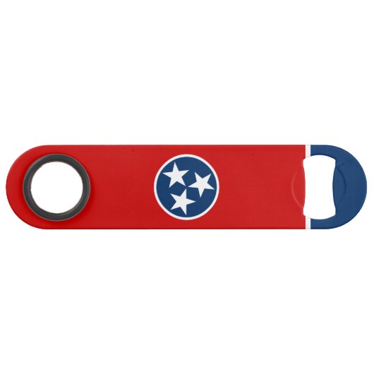 Staatsflagge von Tennessee Speed Flaschenöffner (Vorderseite (Horizontal))